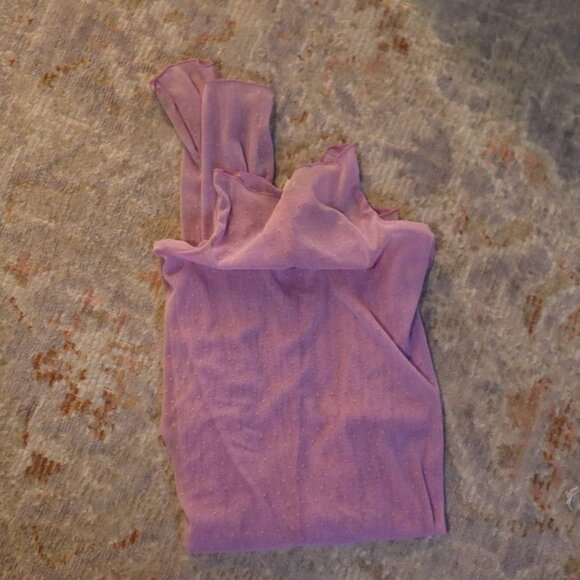 Free People Sheer Mockneck, Size Small, Pink - Picture 2 of 8